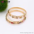 51317 -Xuping Jewelry Fashion Pulseiras em ouro de 18K com pedras coloridas